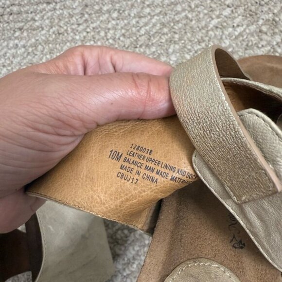 Sofft Wedge Sandals Size 10 Strappy Leather Comfort Shoes brown - Picture 6 of 12